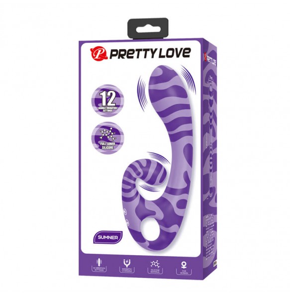 PRETTY LOVE - SUMNER Pattern Dual-Motor Vibration Massager (Chargeable - Purple) PRETTY LOVE - SUMNER Pattern Dual-Motor Vibration Massager (Chargeable - Purple)